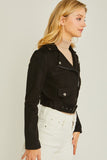 Brenda Suede Moto Jacket