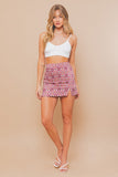 Shannon Side Slit Printed Skirt