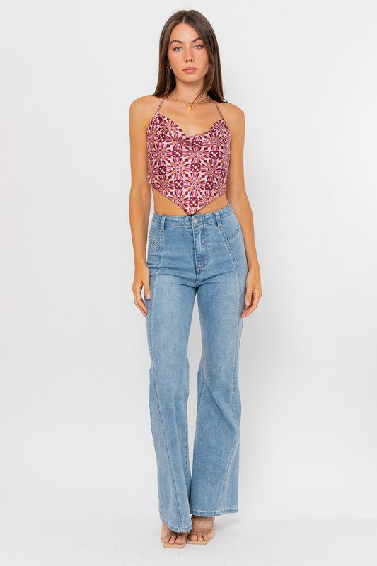 Shannon Pointed Crop Top