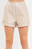 Amia Leather Shorts