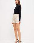 Amia Leather Shorts