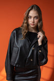 Serena Faux Leather Jacket