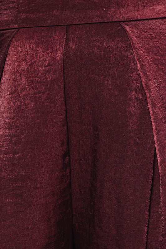 Rosa Pleated Satin Pant