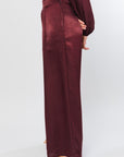 Rosa Pleated Satin Pant