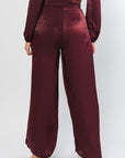 Rosa Pleated Satin Pant