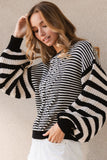 Hazel Stripe Sleeve Sweater