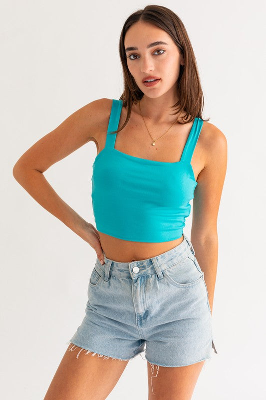 Lola Twist Back Crop Top (multiple colors)