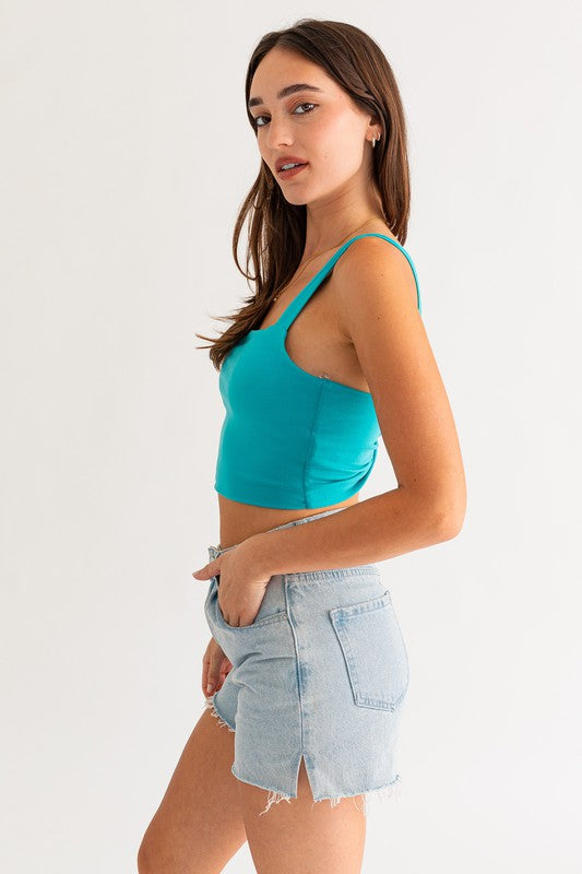 Lola Twist Back Crop Top (multiple colors)