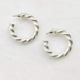 Riley Braided Hoop Earring