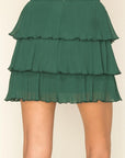 Frannie Pleated Tiered Skirt