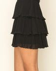 Frannie Pleated Tiered Skirt