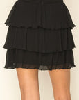 Frannie Pleated Tiered Skirt