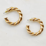 Riley Braided Hoop Earring