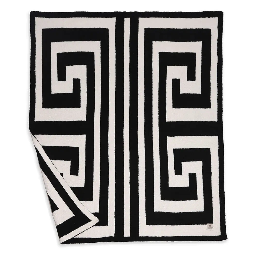 Greek Key Print Blanket