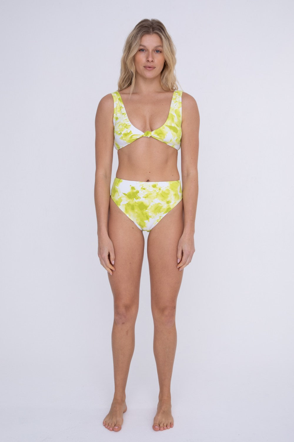 Citrus Floral Bikini Top