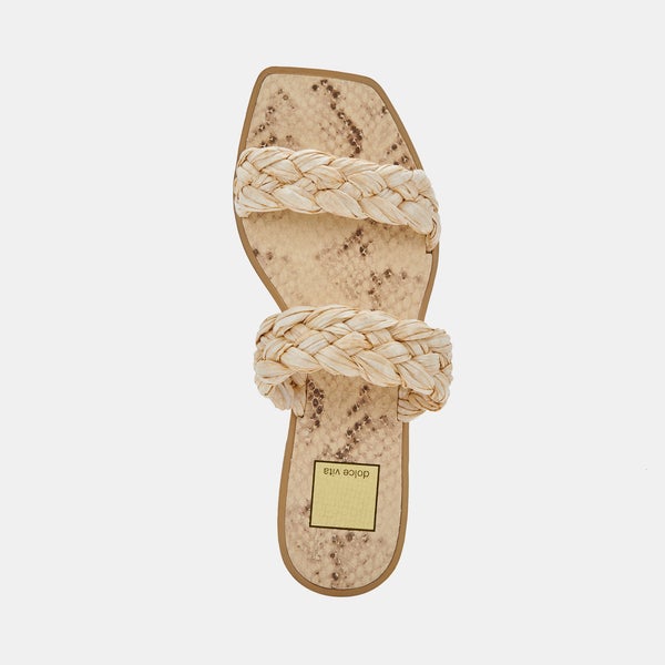 Indy Double Strap Woven Slide
