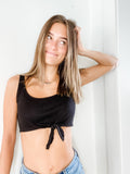 Lora Knot Front Crop Top