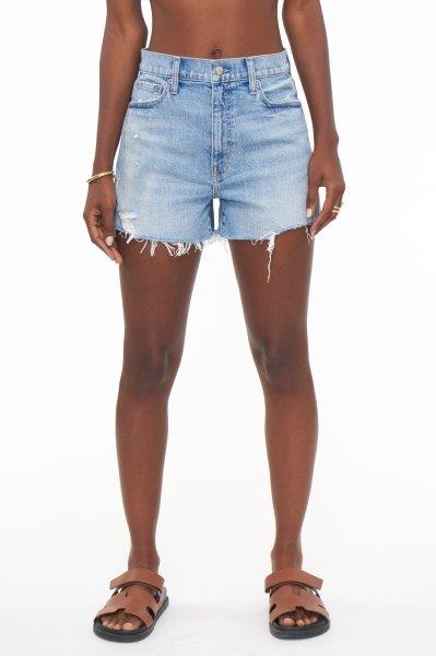 The Maeve Fray Hem Short in Pier Vintage