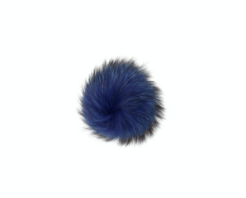 Vail Pom-Pom with Snap in Navy
