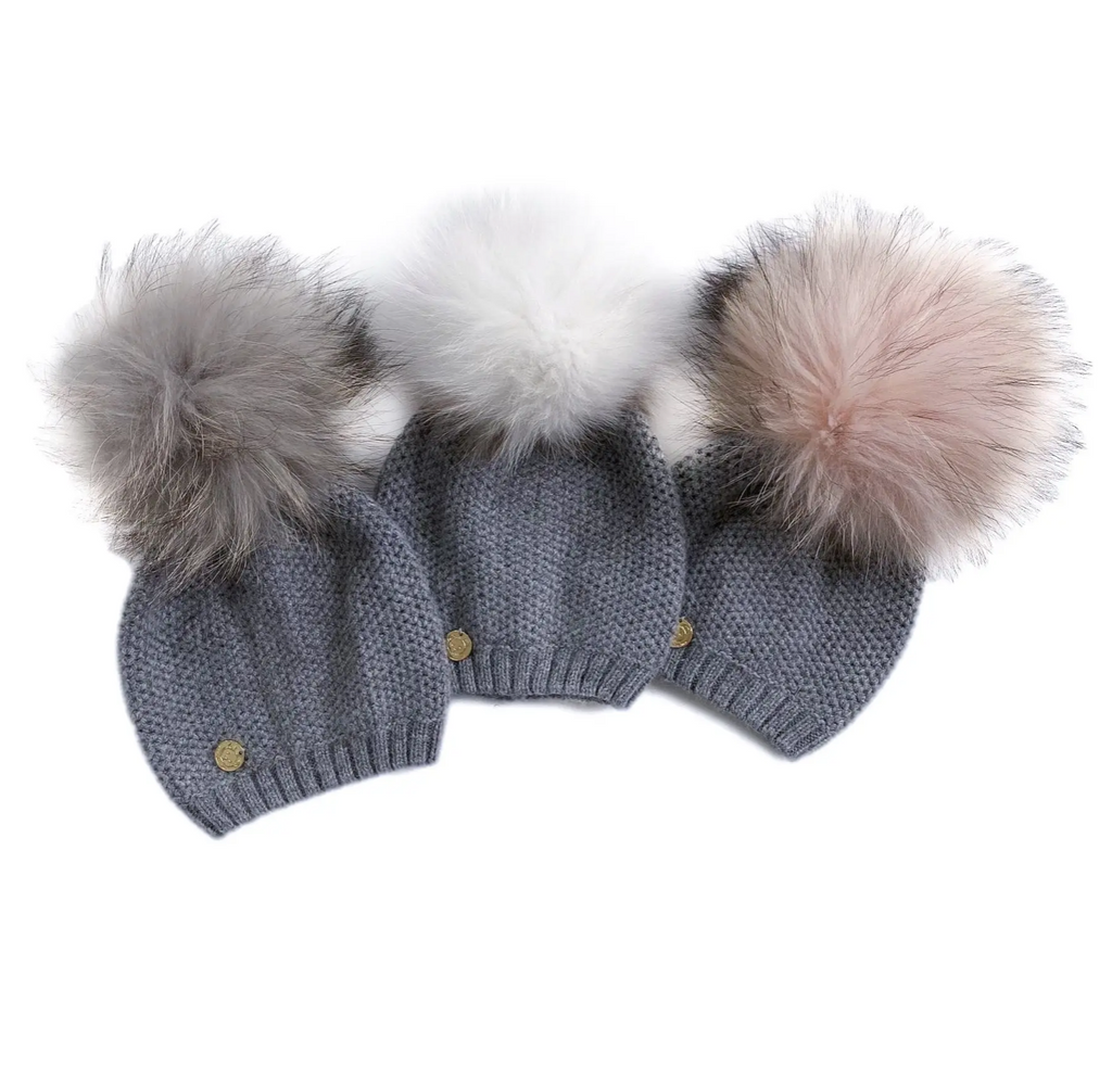 Cashmere Pom Beanie