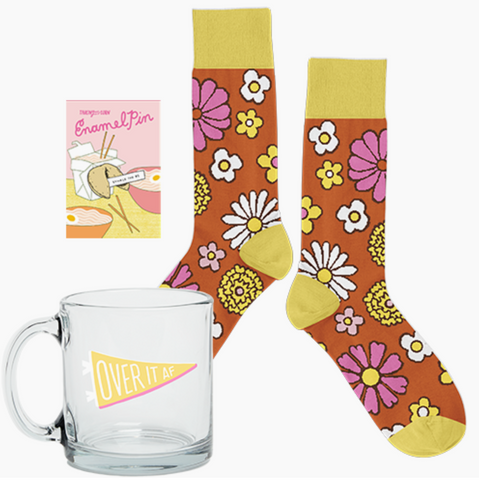 Flower Power  Mug + Sock Kit