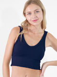 Fern Reversible Tank in Indigo