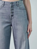 Adrian Exposed Button Crop Jean