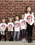 Kids Rolling Stones Holiday Candy Cane Tee