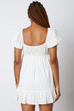 Dana Puff Sleeve Dress in White