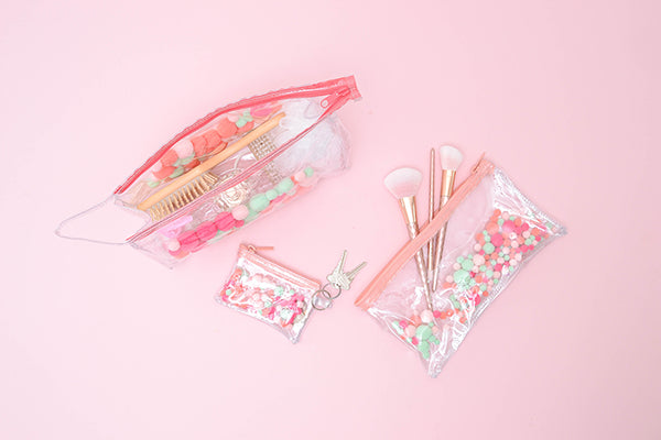 Jetsetter Pom Pom Large Pouch