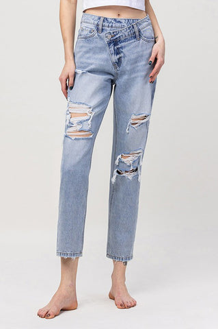 Libra Cross Mom Jean