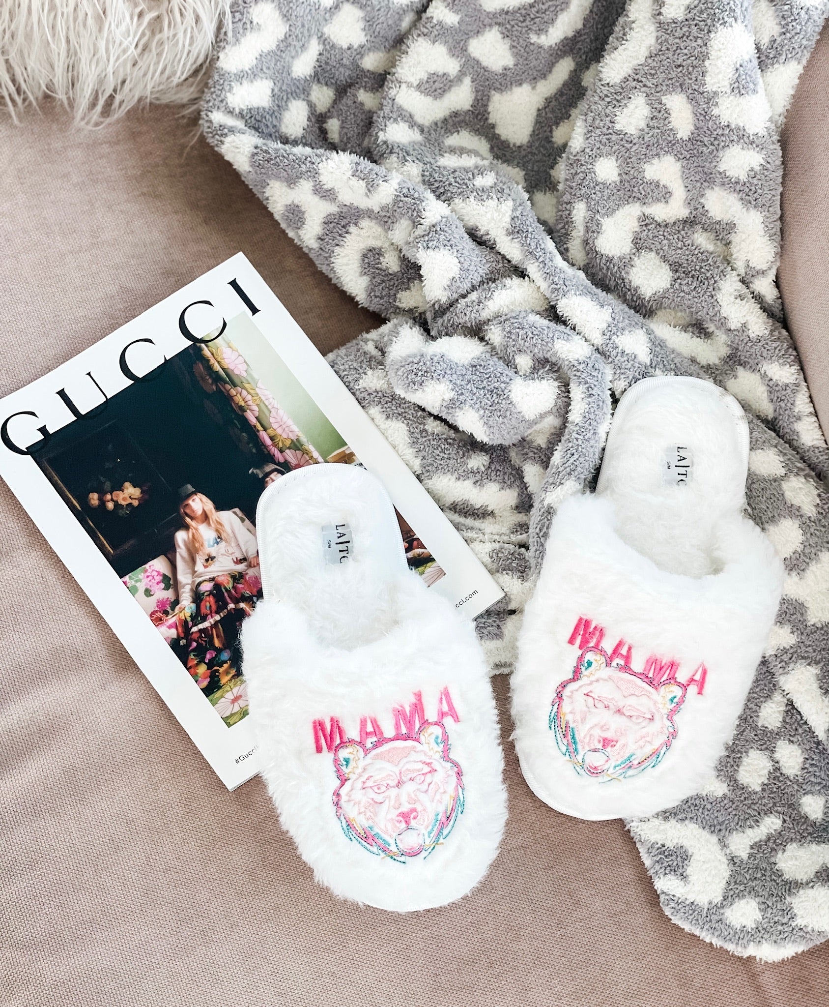 Mama Bear Slippers M/L