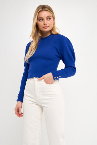 Ryder Ribbed Puff Sleeve Top