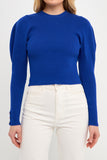 Ryder Ribbed Puff Sleeve Top